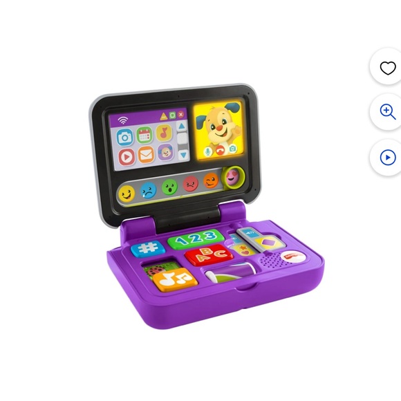 Fisher-Price Pretend Laptop Learning Toddler Toy - Picture 1 of 5